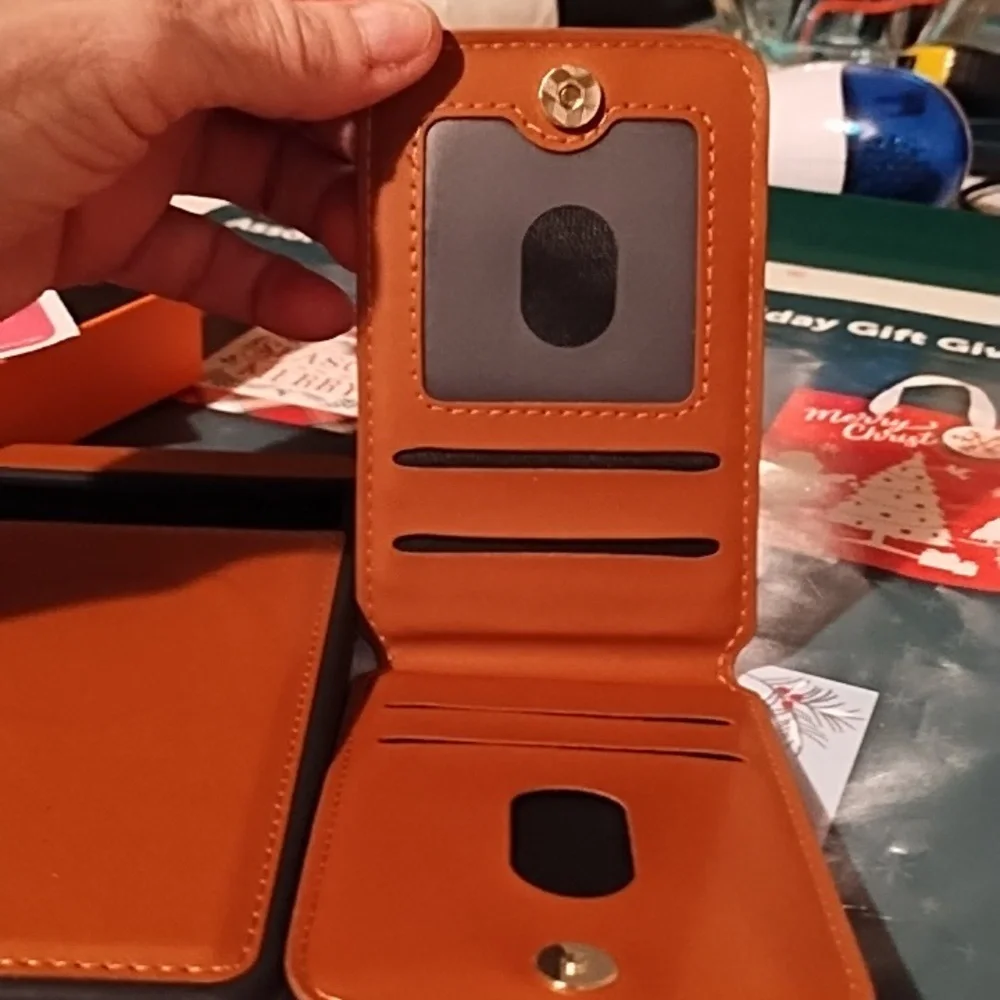 Fmpcuon 5 In 1 Brown Leather Phone Case NIP.